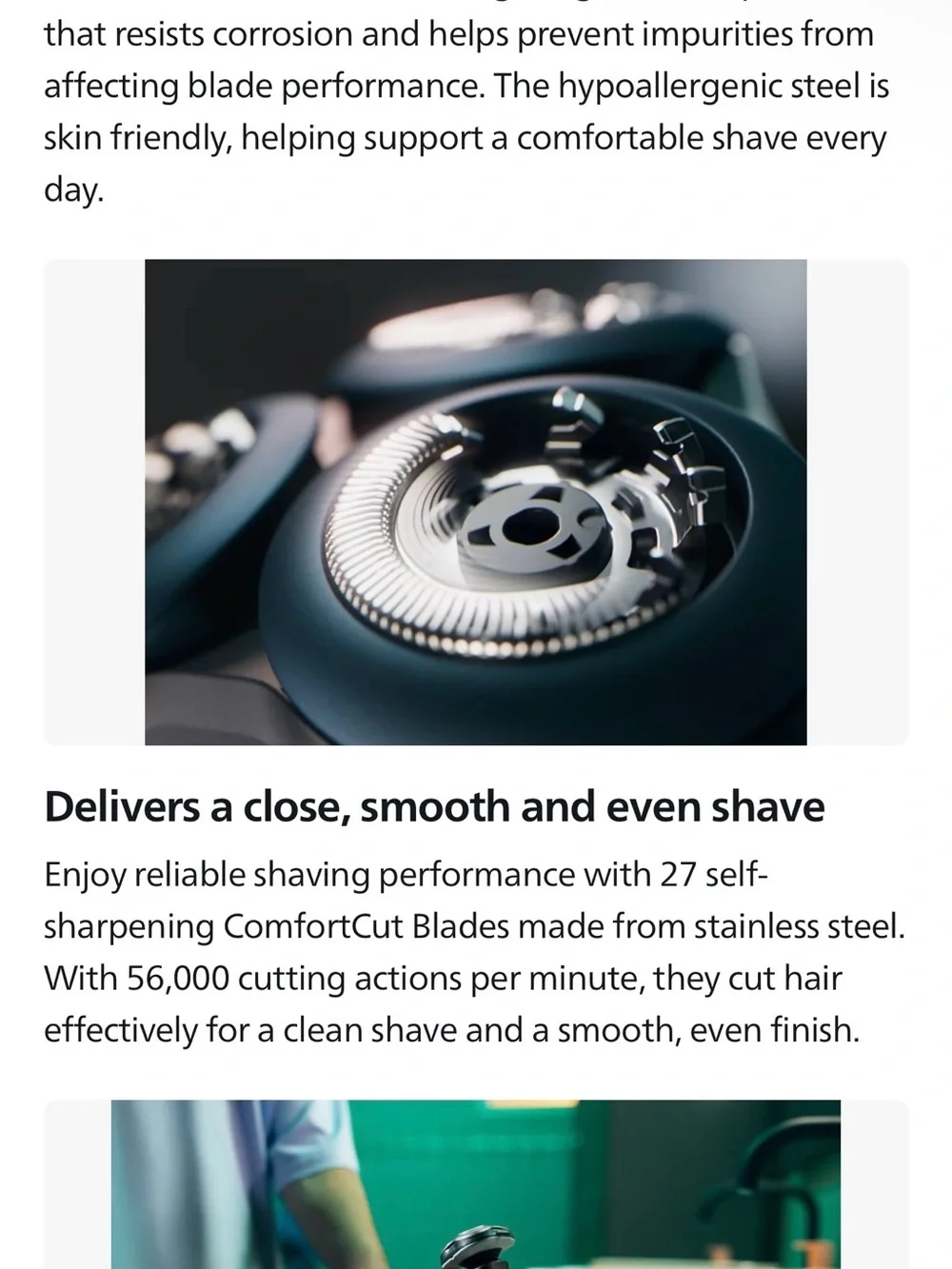 Phillips Norelco 5000X Black Electric Shaver